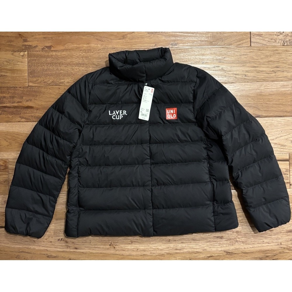 UNIQLO Roger Federer Laver Cup 2022 Tennis Ultra LT Down Jacket Black Women's XL